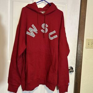 WSU Size 2XL Red Hooded Sweatshirt # 220
